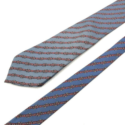 【現状渡し品】【メンズ】 HERMES エルメス レジメンタルネクタイ 服飾小物 スーツ小物 183-211008-hi-02-tag カラー：ライトブルー 万代Net店
