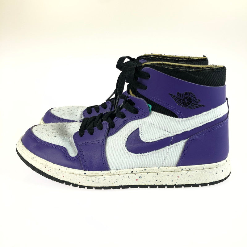 【中古品】【メンズ】 NIKE ナイキ AIR JORDAN 1 HIGH ZOOM COMFORT PURPLE CT0978-501 ナイキ エアジョーダン1 ハイ ズーム コンフォート パープル スニーカー 靴 160-250810-rt-13-tag サイズ：29ｃｍ ＵＳ11 カラー：ダークアイリス/ホワイトブラックセイル 万代Net店