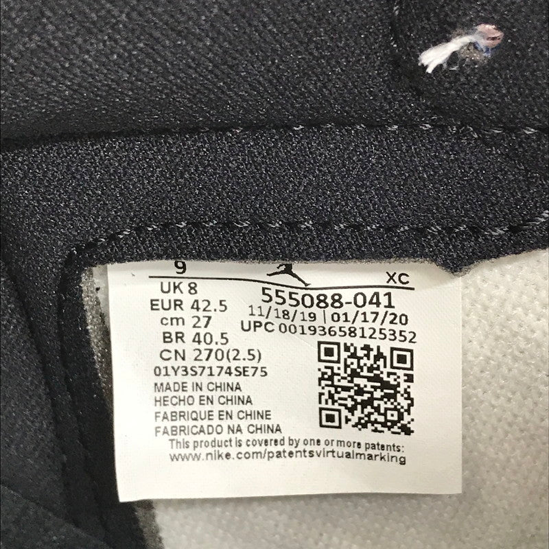 【中古美品】【メンズ】 NIKE ナイキ AIR JORDAN 1 RETRO HIGH OG 555088-041 エアジョーダン 1 レトロ ハイ オリジナル スニーカー 靴 160-250127-na-02-tag サイズ：27cm US 9 カラー：BLACK/BLACK-WHITE-GAME ROYAL 万代Net店