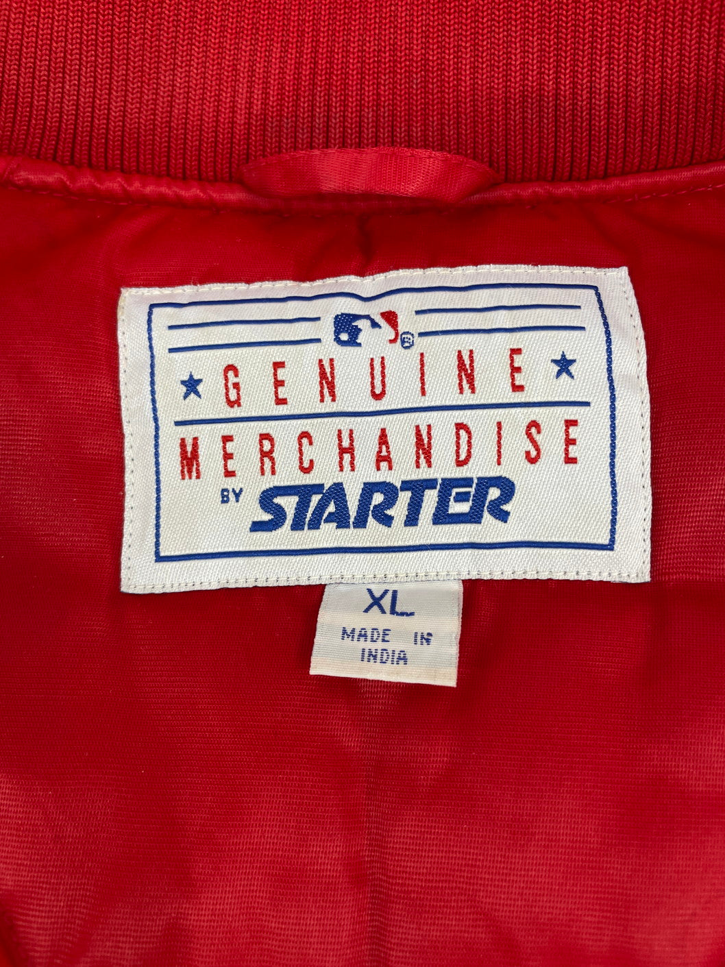 【中古品】【メンズ】  GENUINE MERCHANDISE BY STARTER×MLB BOSTON RED SOX  NYLON VARSITY JACKET ナイロン　スタジャン 146-250121-NK-07-yok サイズ：XL カラー：レッド系 万代Net店