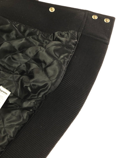 【中古品】【メンズ】 SUPREME シュプリーム 19AW TEAM VARSITY JACKET 19年秋冬 チーム バーシティ ジャケット スタジャン アウター 149-201023-ty-31-tagh サイズ：M カラー：ブラック 万代Net店