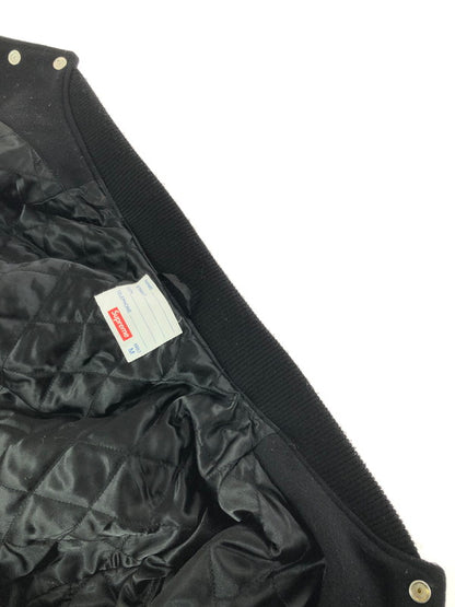 【中古品】【メンズ】 SUPREME シュプリーム 19AW TEAM VARSITY JACKET 19年秋冬 チーム バーシティ ジャケット スタジャン アウター 149-201023-ty-31-tagh サイズ：M カラー：ブラック 万代Net店