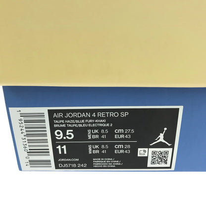 【中古美品】【メンズ】 NIKE ナイキ × UNION ユニオン AIR JORDAN 4 SP TAUPE HAZE DJ5718-242 ナイキ エアジョーダン4 SP トープヘイズ スニーカー 靴 160-240808-hi-4-tag サイズ：27.5cm US 9.5 カラー：TAUPE HAZE/BLUE FURY-KHAKI 万代Net店