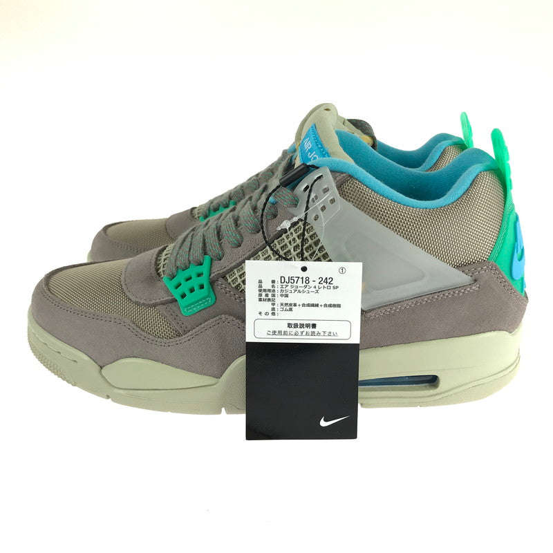 【中古美品】【メンズ】 NIKE ナイキ × UNION ユニオン AIR JORDAN 4 SP TAUPE HAZE DJ5718-242 ナイキ エアジョーダン4 SP トープヘイズ スニーカー 靴 160-240808-hi-4-tag サイズ：27.5cm US 9.5 カラー：TAUPE HAZE/BLUE FURY-KHAKI 万代Net店