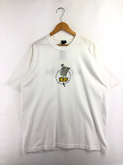 【中古品】【メンズ】 HUF ハフ SS TEE ショートスリーブ Tシャツ 半袖Tシャツ トップス 150-260709-rt-22-tag サイズ：XL カラー：ホワイト 万代Net店