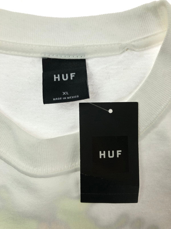 【中古品】【メンズ】 HUF ハフ SS TEE ショートスリーブ Tシャツ 半袖Tシャツ トップス 150-260709-rt-22-tag サイズ：XL カラー：ホワイト 万代Net店