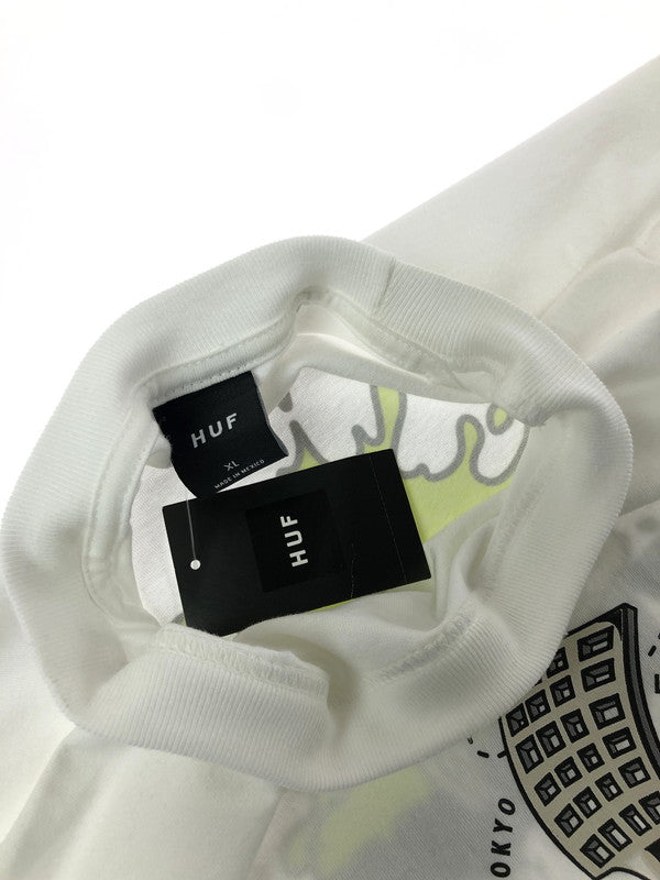【中古品】【メンズ】 HUF ハフ SS TEE ショートスリーブ Tシャツ 半袖Tシャツ トップス 150-260709-rt-22-tag サイズ：XL カラー：ホワイト 万代Net店