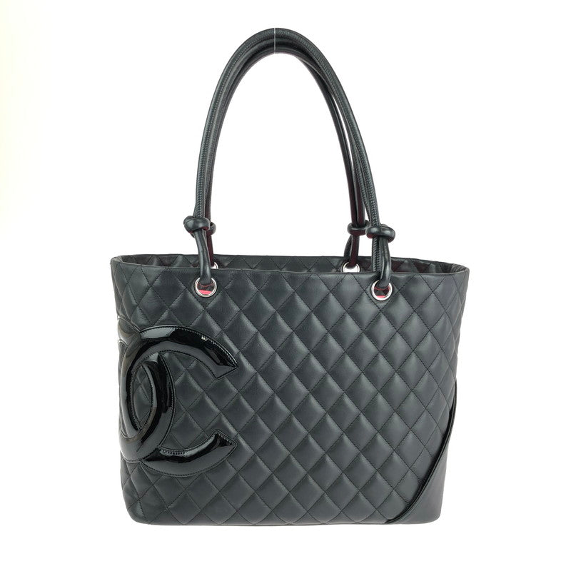 【中古品】CHANEL シャネル カンボンライン ラージトートバッグ A25169 カバン 180-240322-kk-06-tag カラー：ブラック 万代Net店