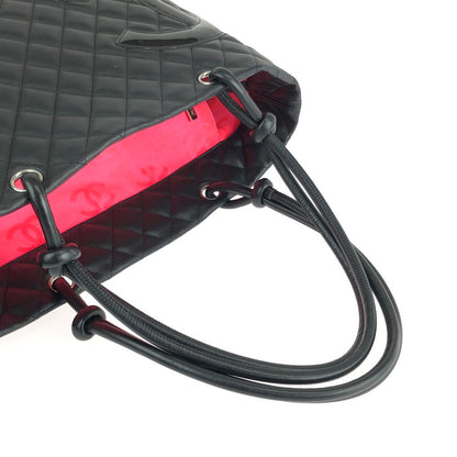 【中古品】CHANEL シャネル カンボンライン ラージトートバッグ A25169 カバン 180-240322-kk-06-tag カラー：ブラック 万代Net店