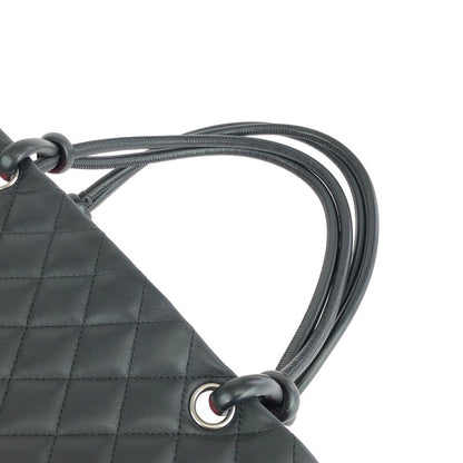 【中古品】CHANEL シャネル カンボンライン ラージトートバッグ A25169 カバン 180-240322-kk-06-tag カラー：ブラック 万代Net店