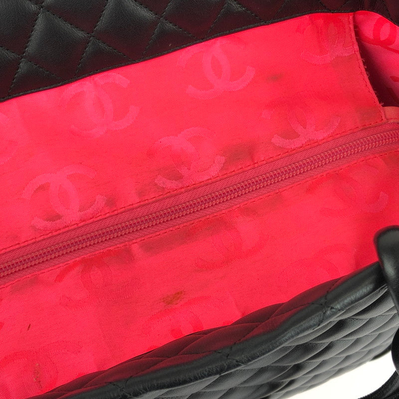 【中古品】CHANEL シャネル カンボンライン ラージトートバッグ A25169 カバン 180-240322-kk-06-tag カラー：ブラック 万代Net店