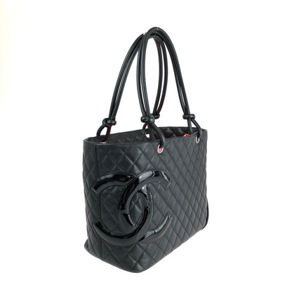 【中古品】CHANEL シャネル カンボンライン ラージトートバッグ A25169 カバン 180-240322-kk-06-tag カラー：ブラック 万代Net店