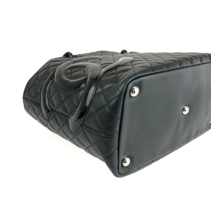 【中古品】CHANEL シャネル カンボンライン ラージトートバッグ A25169 カバン 180-240322-kk-06-tag カラー：ブラック 万代Net店