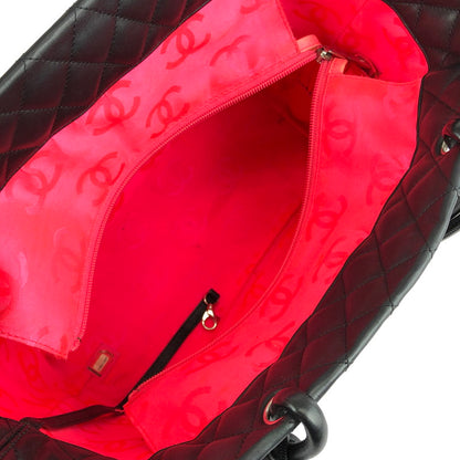 【中古品】CHANEL シャネル カンボンライン ラージトートバッグ A25169 カバン 180-240322-kk-06-tag カラー：ブラック 万代Net店