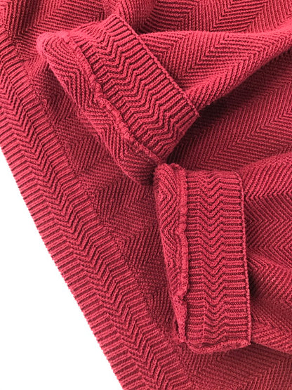 【中古品】【メンズ】 CHAPS チャプス CREW NECK KNIT クルー ネック ニット トップス 146-260820-rt-05-tag サイズ：XL カラー：レッド 万代Net店