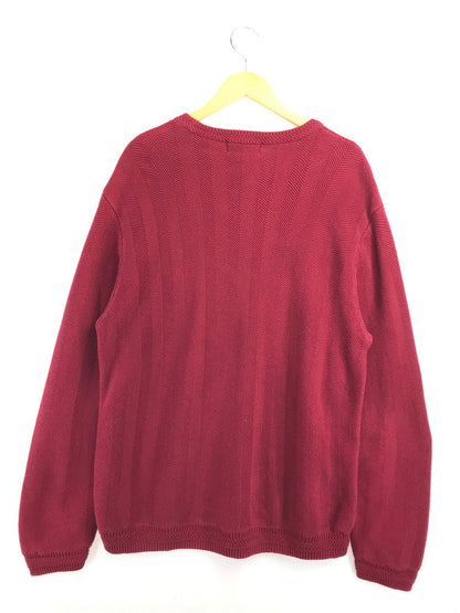 【中古品】【メンズ】 CHAPS チャプス CREW NECK KNIT クルー ネック ニット トップス 146-260820-rt-05-tag サイズ：XL カラー：レッド 万代Net店
