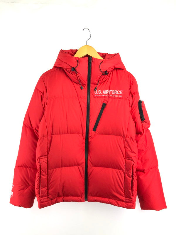 【中古品】【メンズ】 AVIREX アヴィレックス U.S.AIR FORCE USAF RESCUE CUSTOM DOWN JACKET 6182168 ダウンジャケット 145-260823-su-02-tagh サイズ：M カラー：レッド 万代Net店