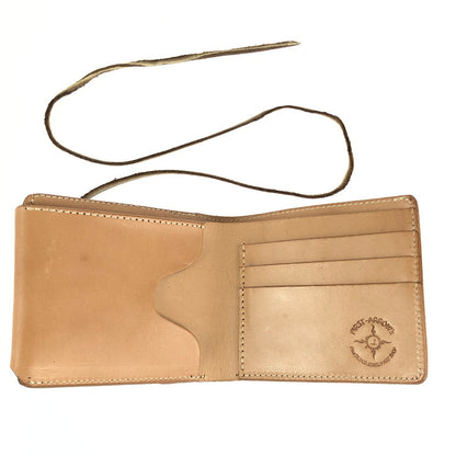 【中古品】【メンズ】 FIRST ARROW's ファーストアローズ  BUTTERFLY WALLET WITH MEDIUM SV CONCHO ミディアムSVコンチョ付きバタフライウォレット 二つ折り財布 200-240413-kk-21-tag カラー：ナチュラル 万代Net店