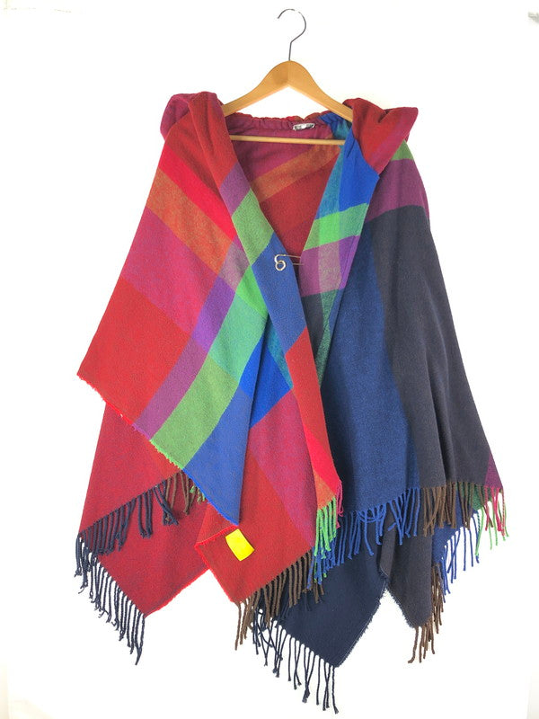 【中古品】【メンズ】 Vivienne WestwoodMAN ヴィヴィアンウエストウッドマン  CHECK PONCHO 299431 チェックポンチョ トップス 141-240409-kk-2-tag サイズ：F カラー：マルチカラー 万代Net店