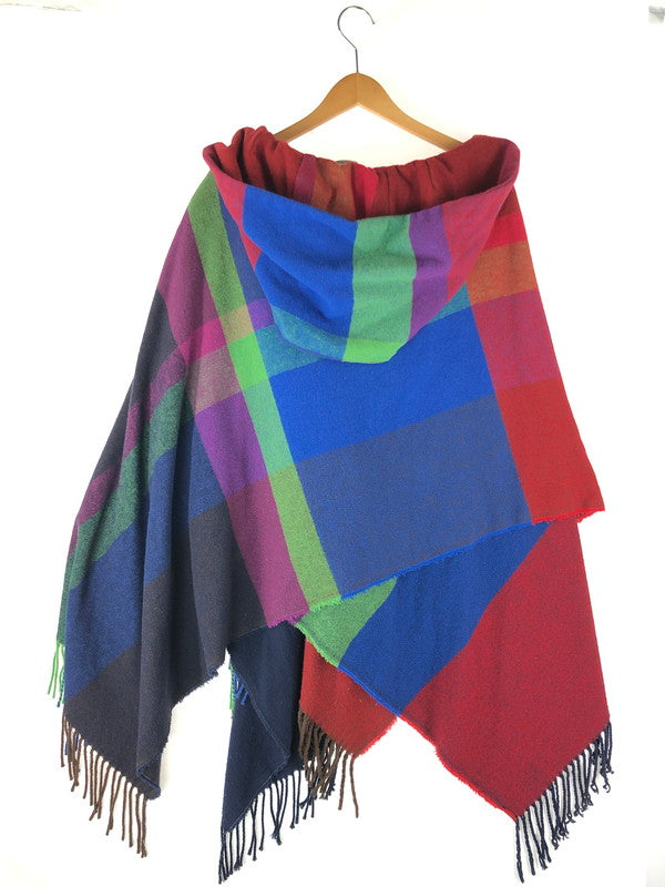 【中古品】【メンズ】 Vivienne WestwoodMAN ヴィヴィアンウエストウッドマン  CHECK PONCHO 299431 チェックポンチョ トップス 141-240409-kk-2-tag サイズ：F カラー：マルチカラー 万代Net店