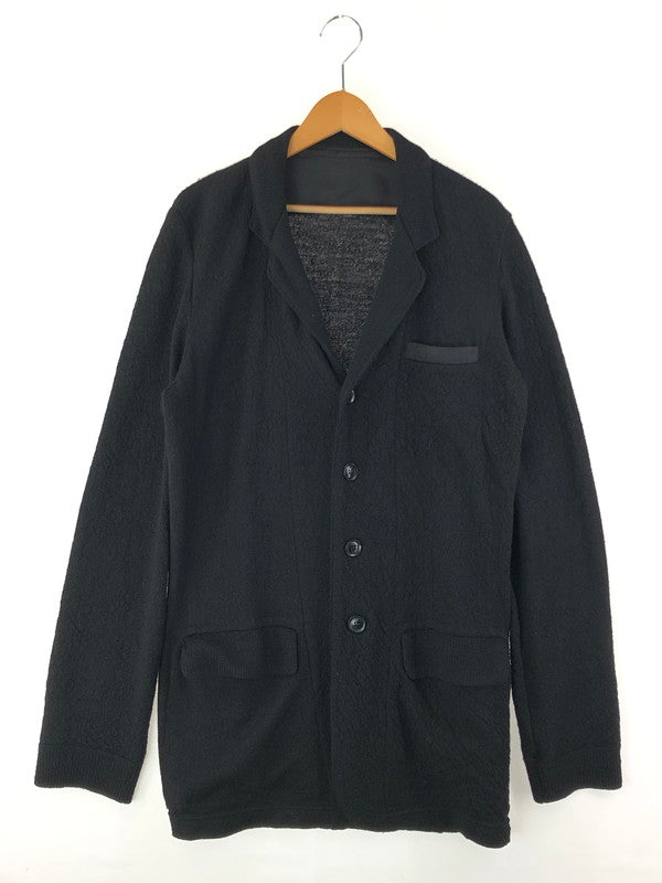 【中古品】【メンズ】 Yohji Yamamoto POUR HOMME ヨウジヤマモトプールオム  KNIT JACKET HP-T25-170 ニットジャケット トップス 140-240324-kk-3-tag サイズ：3 カラー：ブラック 万代Net店