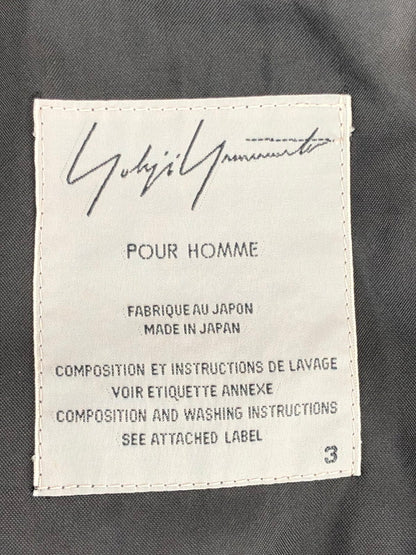 【中古品】【メンズ】 Yohji Yamamoto POUR HOMME ヨウジヤマモトプールオム  KNIT JACKET HP-T25-170 ニットジャケット トップス 140-240324-kk-3-tag サイズ：3 カラー：ブラック 万代Net店