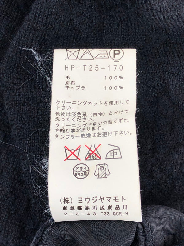 【中古品】【メンズ】 Yohji Yamamoto POUR HOMME ヨウジヤマモトプールオム  KNIT JACKET HP-T25-170 ニットジャケット トップス 140-240324-kk-3-tag サイズ：3 カラー：ブラック 万代Net店