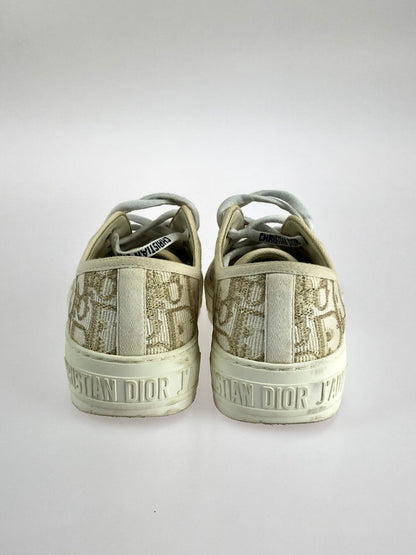 【中古品】【レディース】 Christian Dior クリスチャンディオール WALK'N'DIOR レースアップスニーカー 靴 183-240328-mo-14-tag サイズ：34 カラー：ベージュ 万代Net店