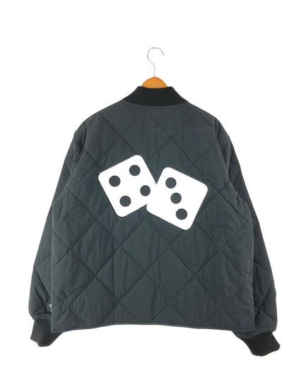 【中古品】【メンズ】 STUSSY ステューシー DICE QUILTED LINER JACKET 115652 ダイス キルティング ライナージャケット アウター 中綿ジャケット 142-240322-mo-5-tag サイズ：L カラー：ブラック 万代Net店