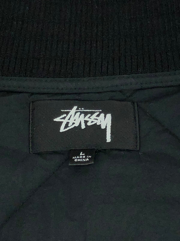 【中古品】【メンズ】 STUSSY ステューシー DICE QUILTED LINER JACKET 115652 ダイス キルティング ライナージャケット アウター 中綿ジャケット 142-240322-mo-5-tag サイズ：L カラー：ブラック 万代Net店