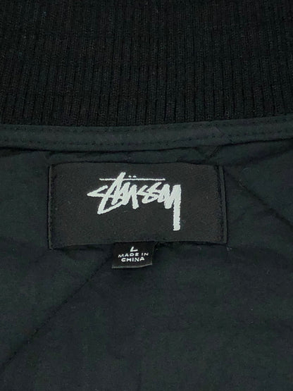 【中古品】【メンズ】 STUSSY ステューシー DICE QUILTED LINER JACKET 115652 ダイス キルティング ライナージャケット アウター 中綿ジャケット 142-240322-mo-5-tag サイズ：L カラー：ブラック 万代Net店