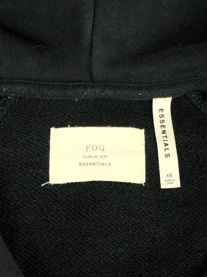 【中古品】【メンズ/レディース】  FEAR OF GOD ESSENTIALS フィアーオブゴッド エッセンシャルズ HALF ZIP PULLOVER HOODIE ハーフジップ プルオーバーフーディー トップス パーカー 142-240323-kk-1-tag サイズ：XS カラー：ブラック 万代Net店