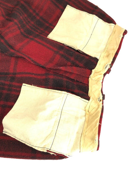 【現状渡し品】【メンズ】  SOO WOOLEN MILLS スー ウーレン ミルズ 40-50's CHECK JODHPURS PANTS VINTAGE 40-50年代 チェック ジョッパーズパンツ ボトムス ヴィンテージ 157-240406-kk-1-tag サイズ：表記なし 下記参照 カラー：レッド 万代Net店