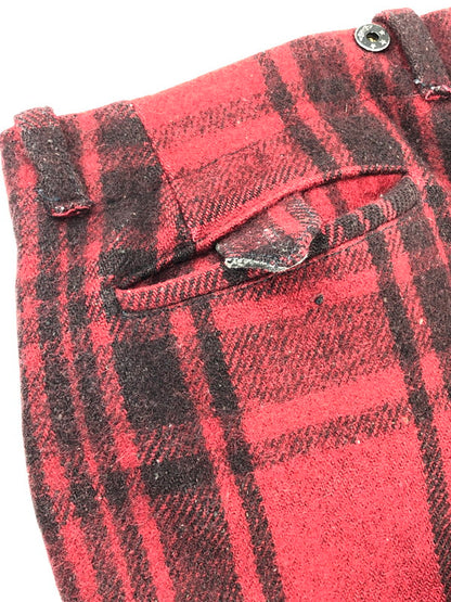 【現状渡し品】【メンズ】  SOO WOOLEN MILLS スー ウーレン ミルズ 40-50's CHECK JODHPURS PANTS VINTAGE 40-50年代 チェック ジョッパーズパンツ ボトムス ヴィンテージ 157-240406-kk-1-tag サイズ：表記なし 下記参照 カラー：レッド 万代Net店