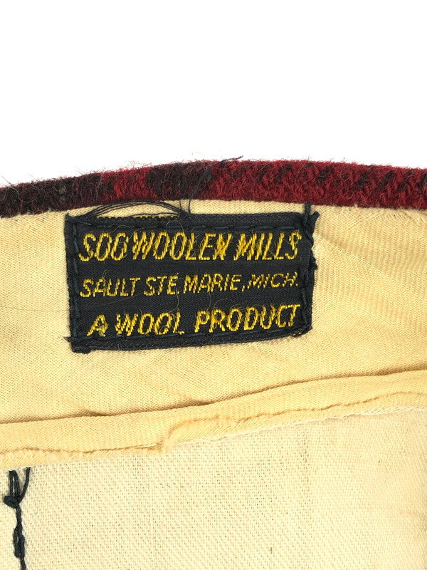 【現状渡し品】【メンズ】  SOO WOOLEN MILLS スー ウーレン ミルズ 40-50's CHECK JODHPURS PANTS VINTAGE 40-50年代 チェック ジョッパーズパンツ ボトムス ヴィンテージ 157-240406-kk-1-tag サイズ：表記なし 下記参照 カラー：レッド 万代Net店