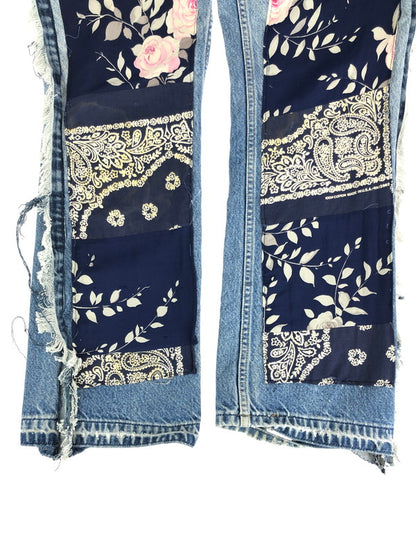 【中古品】【メンズ】 WEYEP ウェイップ FRINGE DENIM PANTS R-W-222 フリンジデニムパンツ ボトムス 152-240328-kk-1-tag サイズ：76・80・84・88 カラー：インディゴ 万代Net店