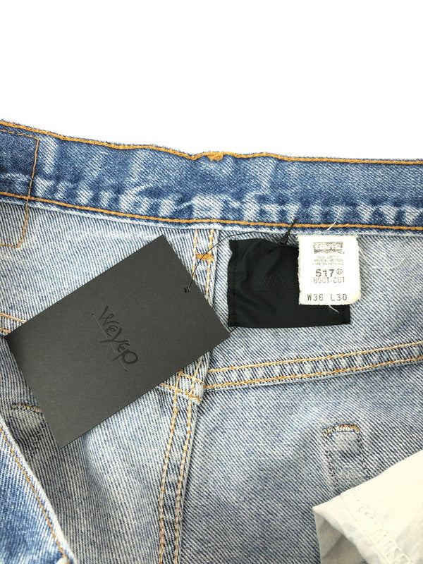 【中古品】【メンズ】 WEYEP ウェイップ FRINGE DENIM PANTS R-W-222 フリンジデニムパンツ ボトムス 152-240328-kk-1-tag サイズ：76・80・84・88 カラー：インディゴ 万代Net店