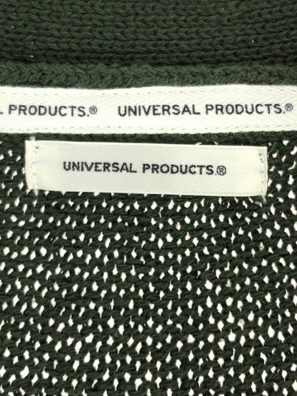 【中古品】【メンズ】 UNIVERSAL PRODUCTS ユニバーサルプロダクツ DRY COTTON KNIT CARDIGANE ドライ コットン ニット カーディガン  140-240324-mo-3-tag サイズ：3 カラー：グリーン 万代Net店