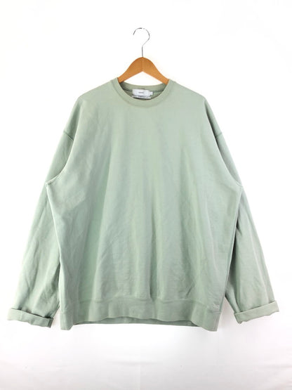 【中古品】【メンズ】  GRAPHPAPER グラフペーパー 22SS COMPACT TERRY ROLL-UP SLEEVE CREW NECK SWEAT コンパクトテリー ロールアップスリーブ クルーネックスウェット トップス トレーナー 140-240324-mo-4-tag サイズ：F カラー：グリーン 万代Net店