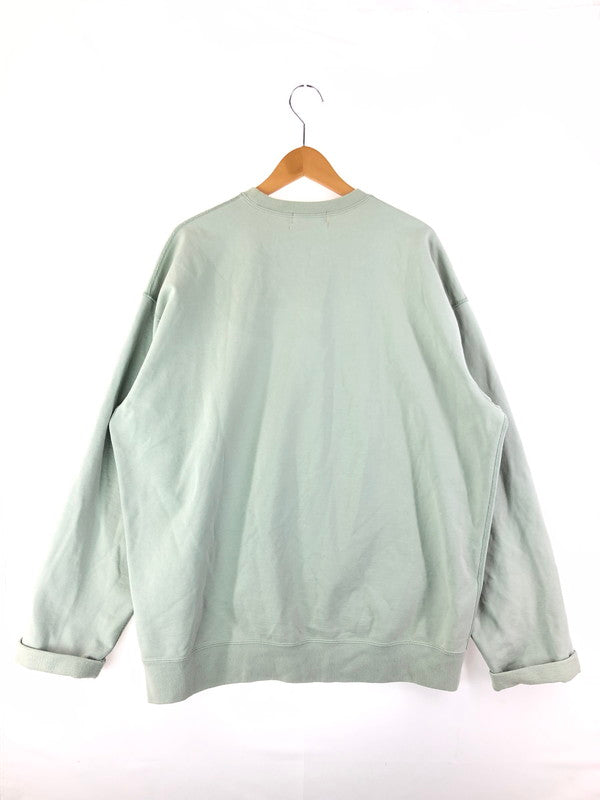 【中古品】【メンズ】  GRAPHPAPER グラフペーパー 22SS COMPACT TERRY ROLL-UP SLEEVE CREW NECK SWEAT コンパクトテリー ロールアップスリーブ クルーネックスウェット トップス トレーナー 140-240324-mo-4-tag サイズ：F カラー：グリーン 万代Net店