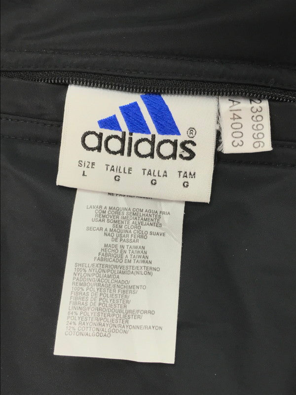 【中古品】【メンズ】 adidas アディダス REVERSIBLE NYLON JACKET 239996 リバーシブル ナイロン ジャケット アウター 146-250114-na-07-tag サイズ：L カラー：ブラック/グレー 万代Net店