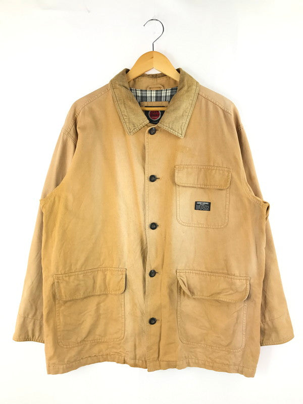 【現状渡し品】【メンズ】  LUCKY STRIKE ラッキーストライク HEAVY COTTON HUNTING JACKET 7540-9653 ヘビーコットン ハンティングジャケット アウター 146-250115-mo-04-tag サイズ：L カラー：ブラウン系 万代Net店