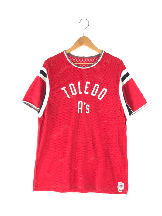 【中古品】【メンズ】  ATHLETIC SUPPLY 60's-70's GAME TOP ゲームトップ メッシュTシャツ 146-240714-hi-13-tag サイズ：44 カラー：レッド 万代Net店