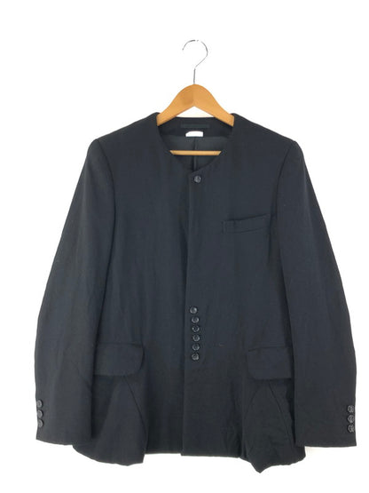 【中古品】【メンズ】 COMME des GARCONS HOMME PLUS コムデギャルソンオムプリュス 22AW COLLARLESS JACKET PJ-J045 6連ボタン 6連ボタンノーカラージャケット ライトアウター 140-240330-mo-5-tag サイズ：XS カラー：ブラック 万代Net店