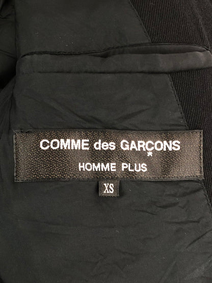 【中古品】【メンズ】 COMME des GARCONS HOMME PLUS コムデギャルソンオムプリュス 22AW COLLARLESS JACKET PJ-J045 6連ボタン 6連ボタンノーカラージャケット ライトアウター 140-240330-mo-5-tag サイズ：XS カラー：ブラック 万代Net店