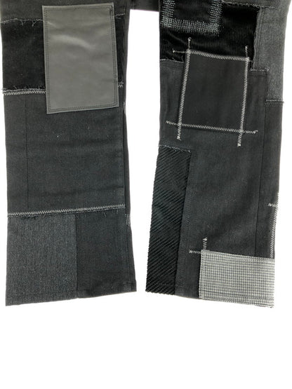 【中古品】【メンズ】 JUNYA WATANABE COMME des GARCONS ジュンヤワタナベコムデギャルソン PATCHWORK PANTS WJ-P003 パッチワークパンツ ボトムス 151-240402-mo-12-tag サイズ：XS カラー：ブラック 万代Net店