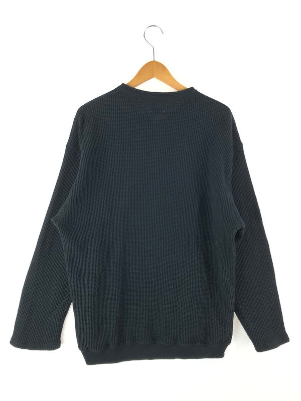 【中古品】【メンズ】  KINEMA キネマ HENLEY NECK L/S CUT AND SEW KNM-23SS-TS16 ヘンリーネック ロングスリーブ カットソー 長袖 トップス  140-240331-mo-2-tag サイズ：S カラー：ブラック 万代Net店