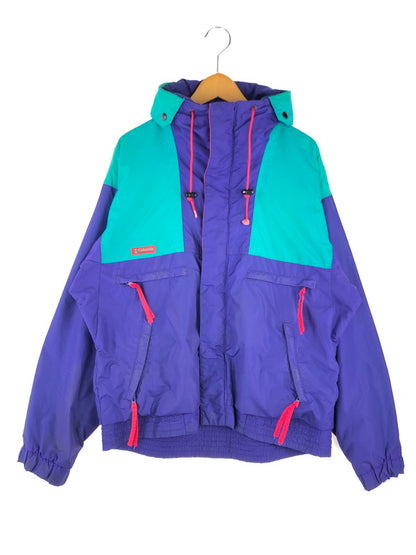 【中古品】【メンズ】 Columbia コロンビア 90S旧タグ 短丈 NYLON PULLOVER ライトアウター アウター 144-241008-SS-05-tag サイズ：M カラー：パープル 万代Net店