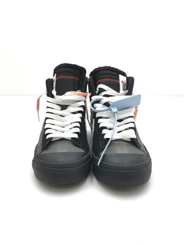 【中古品】【メンズ】 NIKE ナイキ × OFF-WHITE VIRGIL ABLOH オフホワイト ヴァージル アブロー 別注 コラボ BLAZER MID/OFF-WHITE AA3832-001 ブレザー ミッド オフホワイト スニーカー 靴 160-240410-yk-2-tag カラー：BLACK/WHITE-CONE BLACK 万代Net店