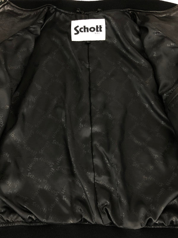 【中古品】【レディース】 schott ショット BOWERY JACKET 782-2950601 バワリージャケット アウター レザージャケット 170-240329-mo-10-tag サイズ：F カラー：ブラック 万代Net店